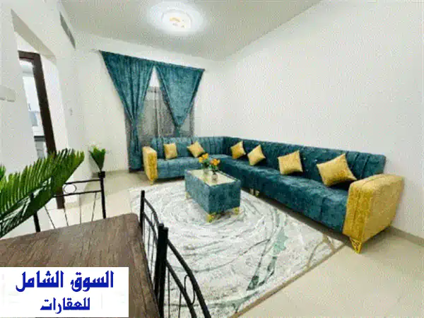 فرصة ذهبية! شقة غرفة وصالة مفروشة بالكامل للايجار...