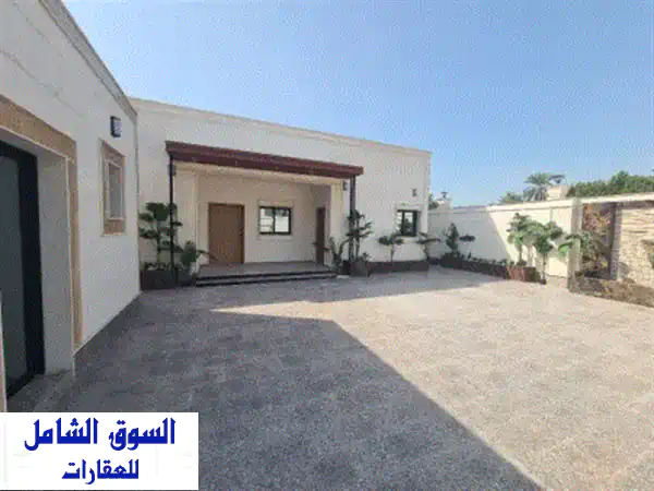 بيت للبيع الشارقة المنصورة | فخم، دور واحد، زاوية، 6 غرف ماستر | من المالك مباشرة