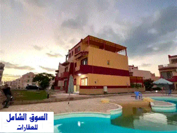 للبيع فيلا داخل قرية بئر لا مارينا في الساحل...