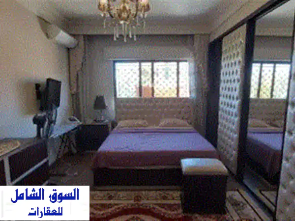 رقم الاعلان 7275 شقة أرضية مفروشة للإيجار الجاردنز مساحة 180م مع تراس وحديقة 200م تشطيبات وفرش سوبر ...