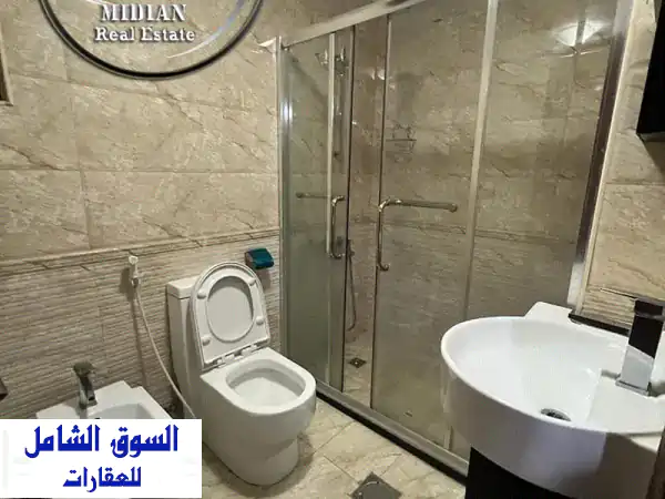 شقة مفروشة للايجار ام السماق مساحة 130 م طابق ثالث تشطيبات و فرش سوبر د