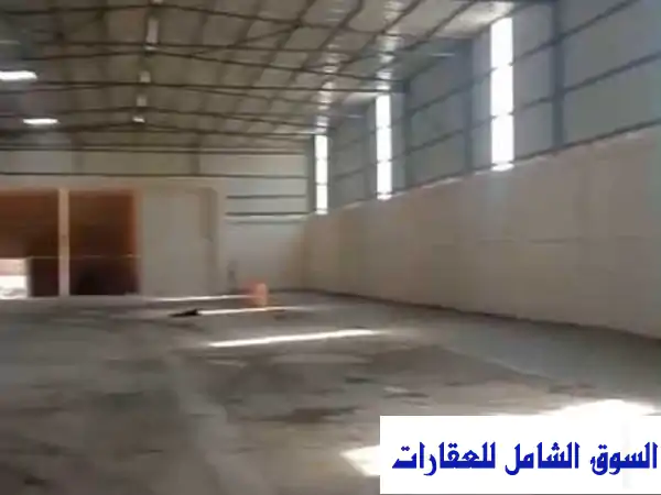 مخزن للإيجار بالمنطقة الصناعية ابورواشً مساحة 4000...