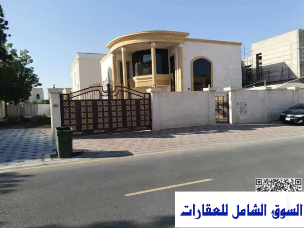 فيلا كبيرة للإيجار مواطنين فقط بمنطقة الرقايب عجمان في
