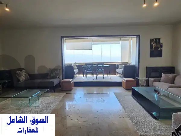 شقة مفروشة فاخرة للإيجار في ساسين، الأشرفية - 3 غرف نوم، كهرباء 24/7، تكييف، وموقفين سيارة
