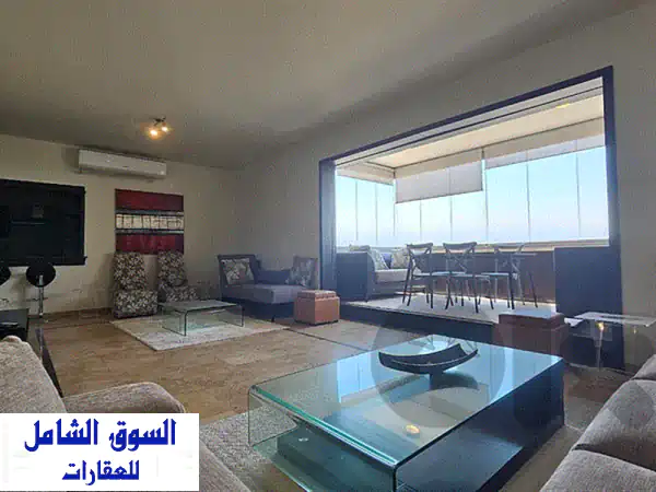 شقة مفروشة فاخرة للإيجار في ساسين، الأشرفية - 3 غرف نوم، كهرباء 24/7، تكييف، وموقفين سيارة 2