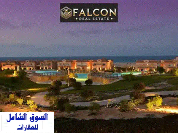 شالية للبيع sea view متشطب high end في تلال الساحل telal north coast في الساحل الشمالي