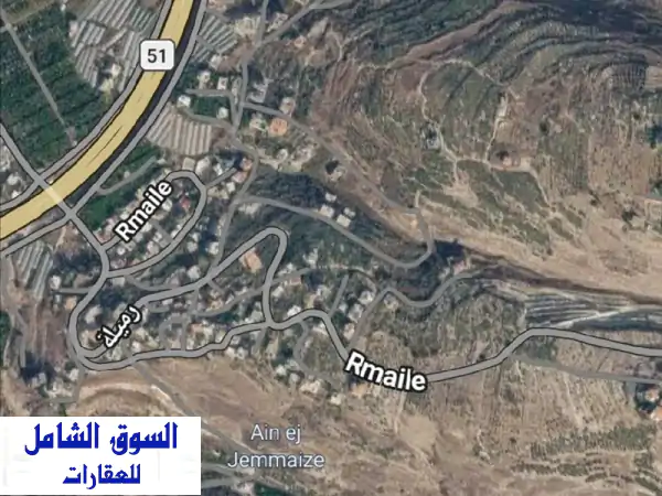 أرض للبيع في منطقة الرميلة الشوف مساحة 34000 متر...