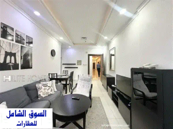 شقة مفروشة بالكامل مكونة من غرفتي نوم للإيجار في شرق، الكويت. غرفة معيشة واسعة، غرفتا نوم (غرفة نوم ...