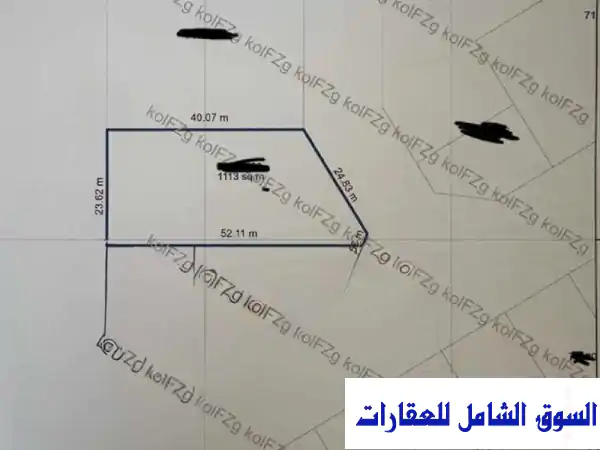 للبيع ارض بالخريطيات شارعين امامي وخلفي في...