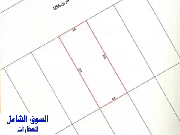 للبيع أرض في الهملة، المساحة 168 متر مربع، في فيس...