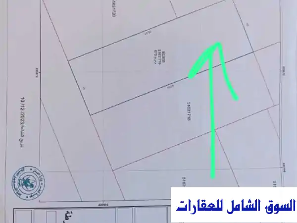 للبيع ارض سكنية في ازغوى مع رخص وخرائط  تمويل عقاري الريان