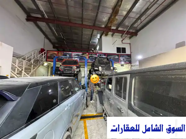 كراج سيارات قائم ويحقق دخل وجاهز للتشغيل من أول يوم للبيع في الصبخة الشارقة