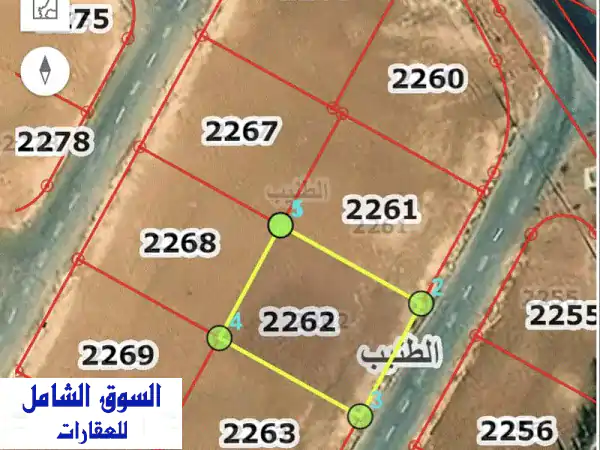 ارض للبيع طريق المطار اجمل مناطق الطنيب...