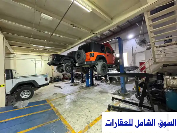 كراج سيارات قائم ويحقق دخل وجاهز للتشغيل من أول...