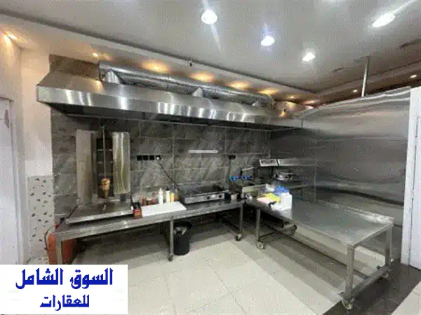مطعم وجبات سريعة للإيجار الخرج حي الزاهر على شارع 30 مقابلة مقهى وبجانبة مدرسة 2