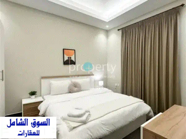 شقة غرفتين نوم للإيجار في السالمية، حولي. غرفة نوم رئيسية واحدة مع خزائن مدمجة، غرفة نوم واحدة، ...