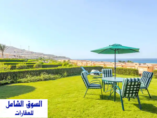 شاليه للإيجار في تلال العين السخنه ارضي بجاردن ٤...