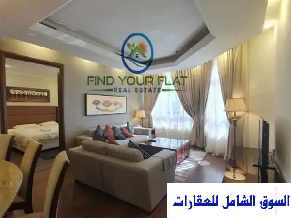 للإيجار شقة غرفتين مفروشة تشطيب سوبر ديلوكس للعائلات فقط مفروش في الشرق مدينة الكويت