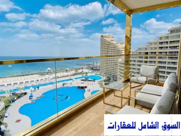 شقة فندقية فاخرة للإيجار ببورتو السخنة | هرم خفرع...