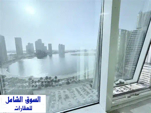 للبيع شقة فاخرة في برج أساس  التعاون، الشارقة. 3 غرف نوم واسعة. صالة كبيرة بإطلالة بحرية كاملة. 2 ... 2