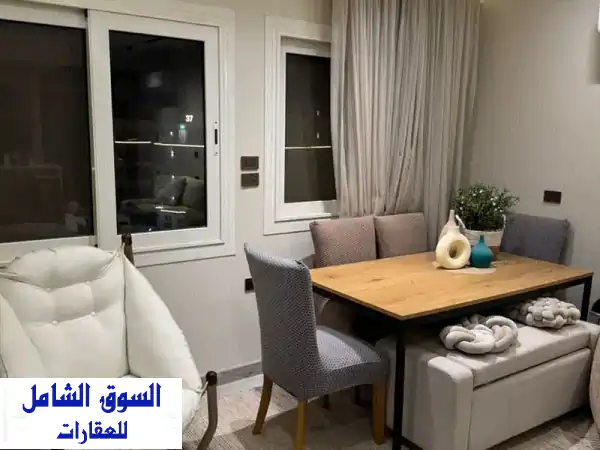شقه 3 غرف تشطيب الترا لوكس ريسيل ماونتن فيو اي سيتيclub park بتقسيمه مميزه open view landscape جاهزه للسكن