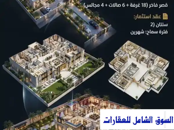 فرصة استثمارية نادرة: مجمع فلل وقصر فاخر للإيجار...