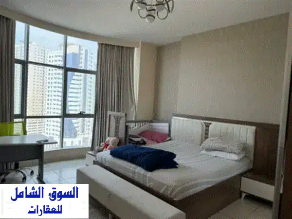 للبيع شقة فاخرة في برج أساس  التعاون، الشارقة. 3 غرف نوم واسعة. صالة كبيرة بإطلالة بحرية كاملة. 2 ...