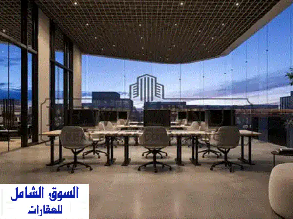 مكتب إداري بالدور الأرضي داخل The Waterway New Cairo، أحد أرقى المشروعات التجارية والإدارية في قلب التجمع الخامس. 2