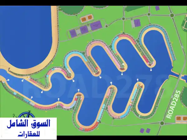 للبيع أرض في صباح الأحمد البحرية في المرحلة الرابعه...