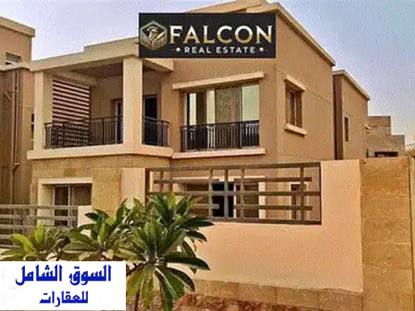 فيلا للبيع كورنر فيو خيالي علي landscape و برايم لوكيشن في تاج سيتي taj city بالتقسيط