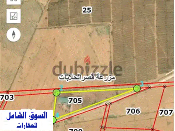 ارض للبيع الزرقاء جبل طارق