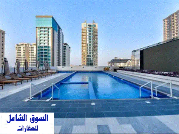 للإيجار: شقة فاخرة ومفروشة بالكامل في برج معمار الجفير - إطلالة بانورامية شاملة!