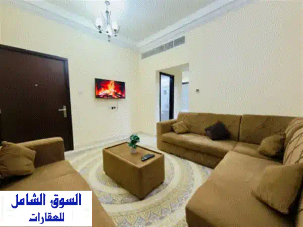 عروض لا تُفوّت! شقة مفروشة فاخرة غرفتين وصالة للإيجار في الروضة 1 عجمان - شاملة كل الفواتير والإنترنت!