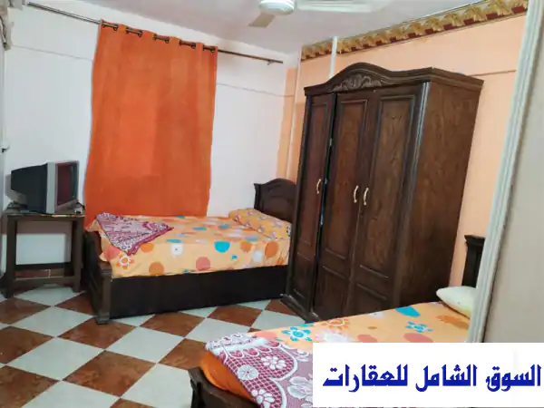 شقة بمنتجع العوام بيتش خطوات مشي للكورنيش بجوار مسجد مفروشة للإيجار في مرسى مطروح