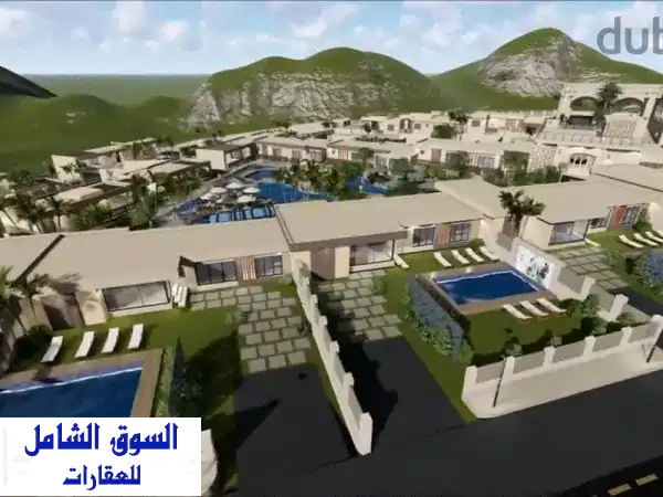 تملّك مستقبل الاستثمار: مشروع منتجع وفلل عصرية للبيع في البحاث، عمان - 24000 م² | قرب الدوار الثامن