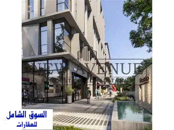 مكتب إداري كورنر بمقدم 10  وتقسيط على 7 سنين في مول ريشيو التسعين الجنوبي القاهرة الجديدة  RATIO New Cairo