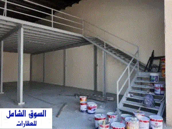 مستودع للإيجار في الجرف الصناعية 1 مساحة 3150 قدم ميزانين ألف تأمين 10  على 4 دفعات