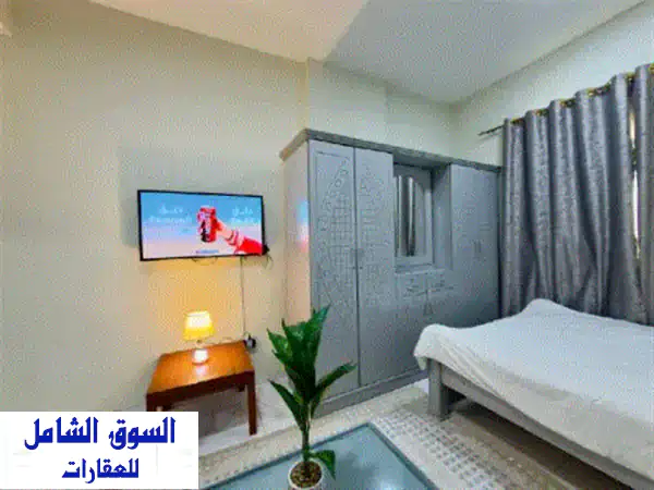 استوديو شهري مفروش في المويهات 2 مقابل أكاديمية...