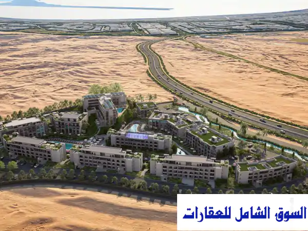استوديو 60 متر يطل على البحر فى سهل حشيش تقسيط للبيع...