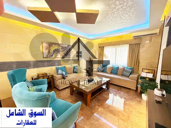 شقة أحلامك للايجار في عرمون بيادر: 120م2، غرفتي ماستر ومطبخ أمريكي عصري بـ 900$ شهرياً! 2