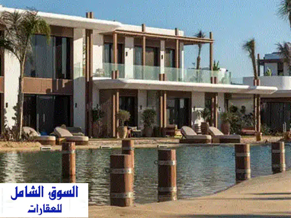 شاليه دايركت لاجون 91 م متشطب VIP  للبيع في ألماظة باي الساحل الشمالي بجوار تلال ولافيستا ودقائق من مراسي Ghazala Bay North Coast 3