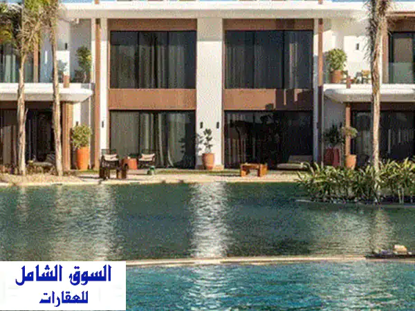 شاليه دايركت لاجون 91 م متشطب VIP  للبيع في ألماظة باي الساحل الشمالي بجوار تلال ولافيستا ودقائق من مراسي Ghazala Bay North Coast 2