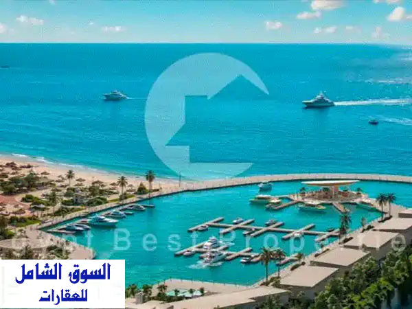 شاليه 2 غرف نوم للبيع اكبر مارينا فى الساحل الشمالى  متشطبه بالكامل  باقساط تصل الى 10 سنوات بسعر الطرح الاول فى سولت فى تطوير مصر
