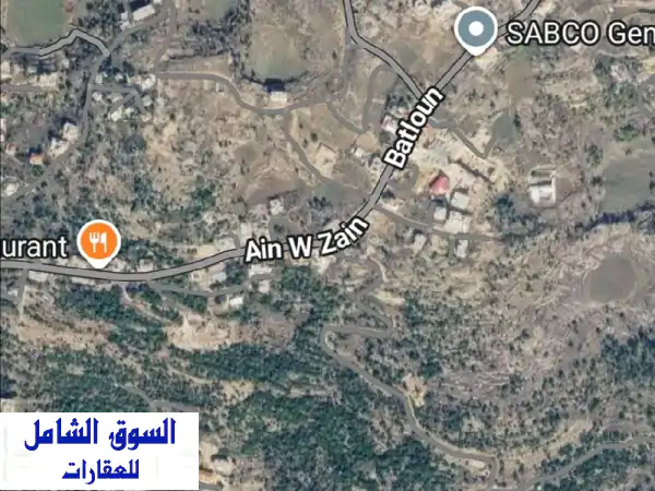 أرض للبيع في منطقة عين وزين الشوف مساحة 39000 متر...