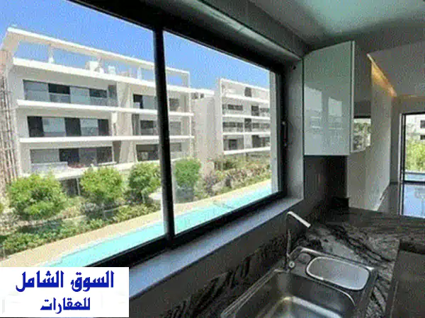 استلام فوري !! نص تشطيب شقه للبيع امام الحامعه مباشر دور متكرر وفيو خيالي vip لوكيشن 171 م 3 غرف 3 حمام فيو بوول & لاند سكيب بجوار ماونتن فيوميفيدا 2