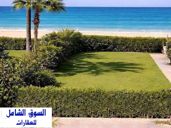 شاليهك الفاخر صف أول (الماركة) | 92م بفيو بحر بانورامي وتقسيط 4 سنوات بالساحل الشمالي!