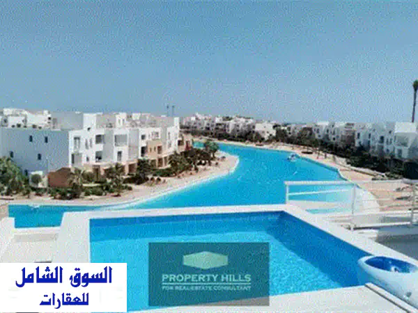 شاليه 103 متر فوري متشطب بالتكييفات بانوراما فيو علي البحر من حسن علام الجونة البحر الاحمر بجوار Golf club Gouna 2