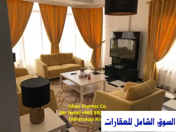 شقة مفروشة بالكامل مكونة من 3 غرف نوم مع إطلالة على البحر في منطقة المنقف. للإيجار المنقف الأحمدي