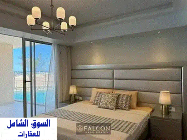 شقة للبيع بالحي اللاتيني العلمين الجديدة | فيو أبراج ولاجون | عائد دولاري و تشطيب كامل 2