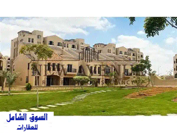 شقة مميزه بكمبوند صبور جرين سكوير green square كورنر بحري علي الجرين فالي و البحيرات  المستقبل سيتي